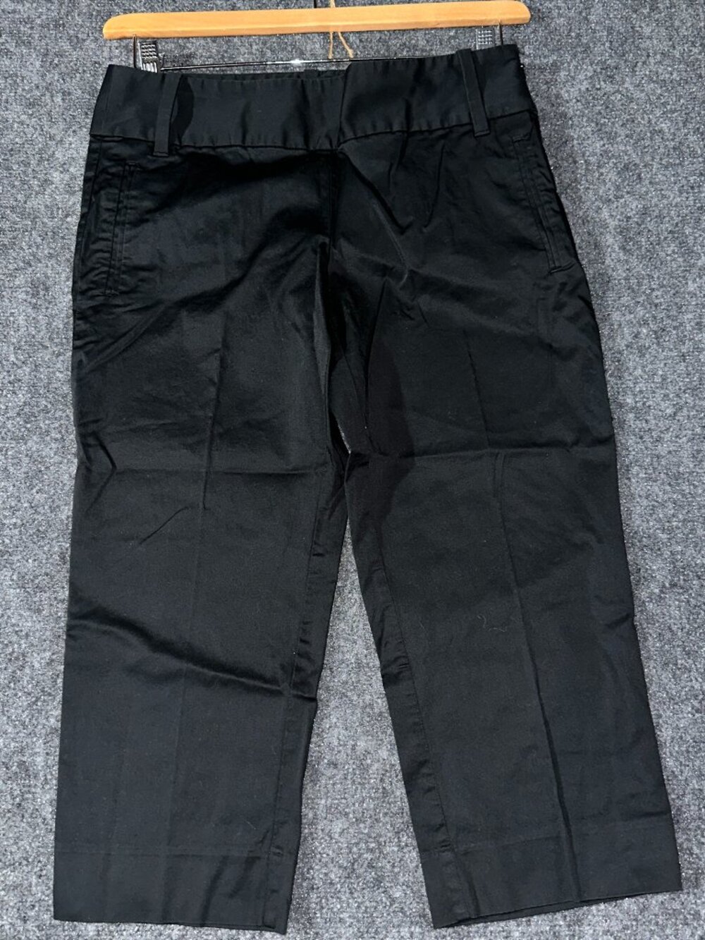 Banana Republic Pants Womens 6 Martin Fit Black Cotton Stretch Pockets Crop